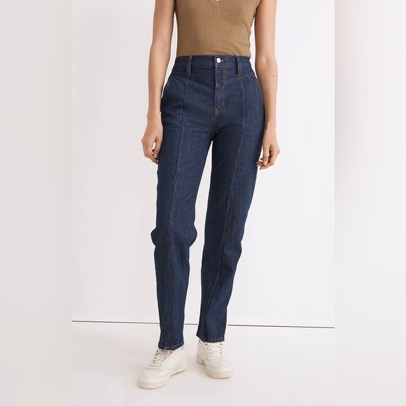 Madewell Denim - Madewell The Perfect Vintage Straight Jean in Greenhaven Wash Seamed Version